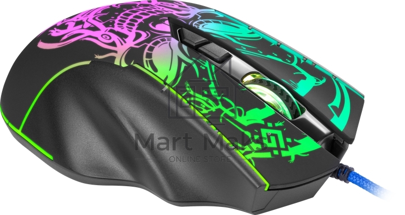 Мышь проводная Defender Bulletstorm GM-928 черный, 7200 dpi, USB, кнопки - 7