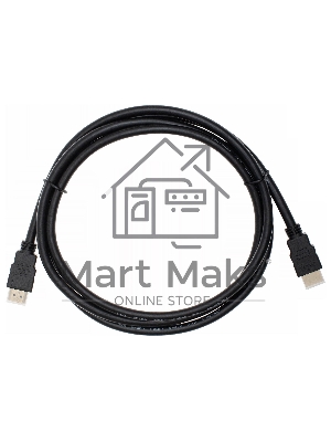 Кабель аудио-видео Cactus CS-HDMI.1.4-1.8 HDMI (m)/HDMI (m) 1.8м. Позолоченные контакты черный