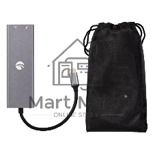 Адаптер VCOM CU459 Type-Cm --> RJ-45+2USB3.0(f) + PD100 Вт Alum Shell