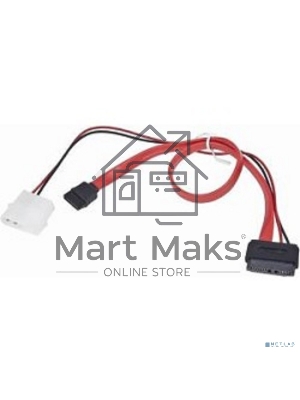 Кабель Gembird/CablexpertКабель Combo miniSATA, molex+SATA/miniSATA, 6pin+7pin, (длина инт-50см, пит-30см) (CC-SATA-C3)