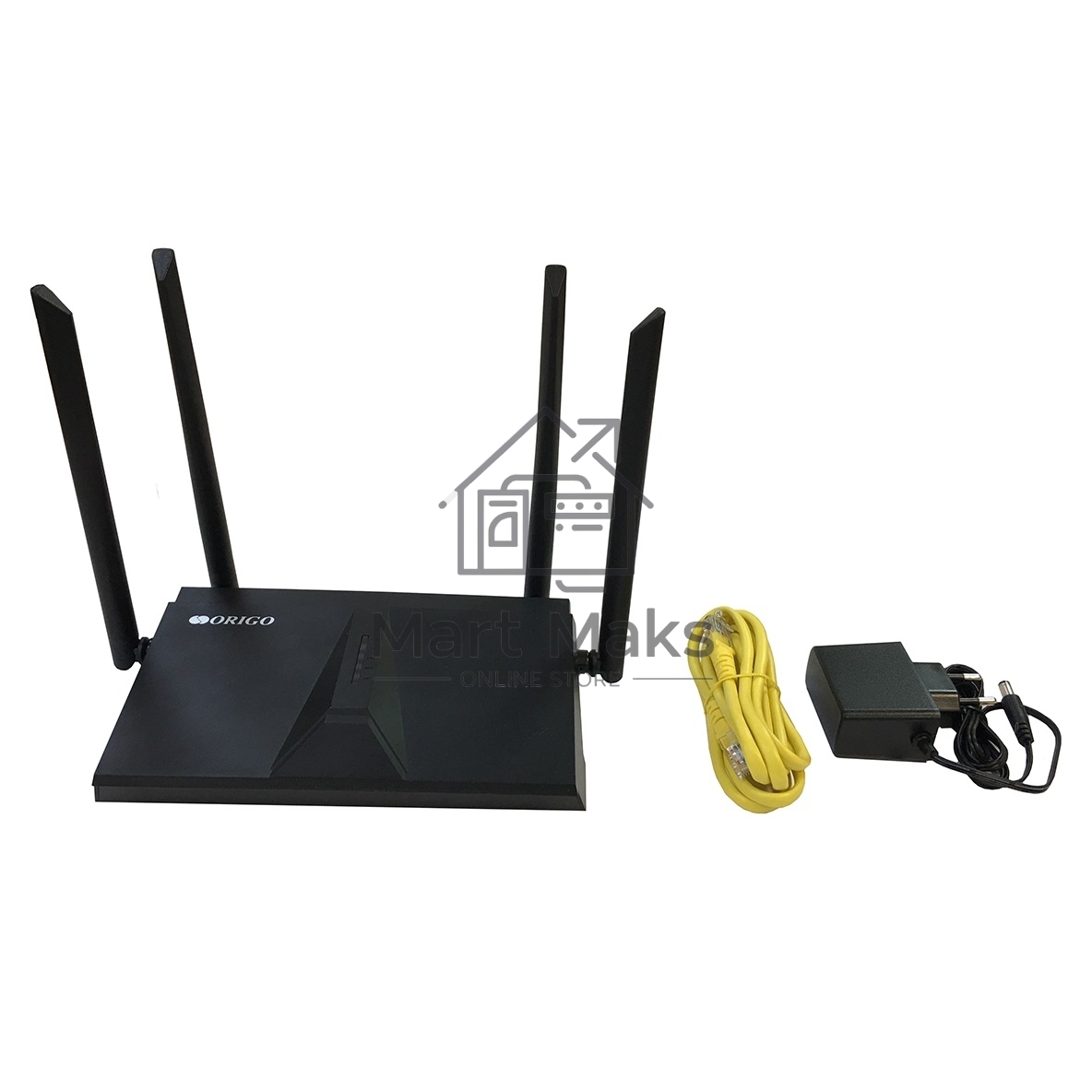 Двухдиапазонный Wi-Fi 6 маршрутизатор AX1800, 1x1000Base-T WAN, 3x1000Base-T LAN, 4 внешние антенны 5 dBi