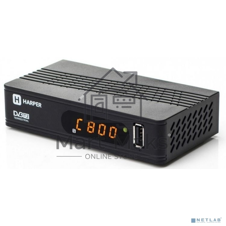 Ресивер DVB-T2 Harper HDT2-1514,черный