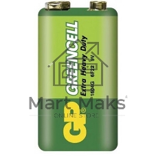 Солевая батарейка GP PowerPlus 9V Крона - 1 шт. в пленке