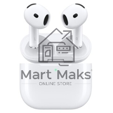 Наушники TWS Apple AirPods 4 ANC белый, вкладыши, Bluetooth, активное шумоподавление, беспроводная зарядка, до 4 ч