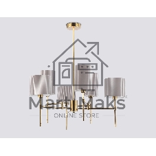 Люстра Ambrella light LH72381/6 BS/GR латунь/серый E14*6 max 40W D690*705