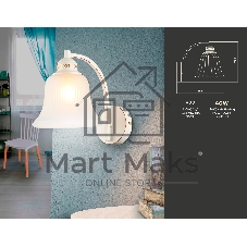 Светильник Ambrella light TR3052 WH/GD/FR белый/золото/белый матовый E27 max 40W 225*163*265