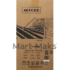 Корпус ACCORD ACC-ZA11B AR Black, Midi-Tower, чёрный, 4 x 120 мм