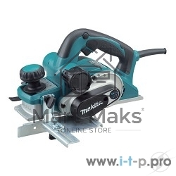 Рубанок Makita KP0810C Рубанок,1050Вт,12000об\м,ширина-82мм,глуб-4мм,3.2кг,кор,парал упор