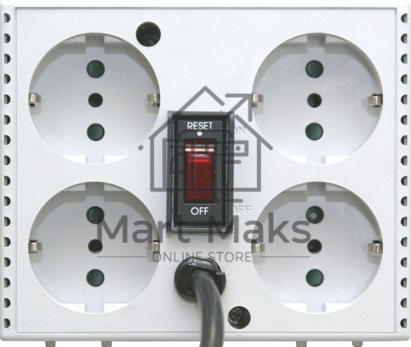  Стабилизатор напряжения Powercom Voltage Regulator, 2000VA, White, Schuko