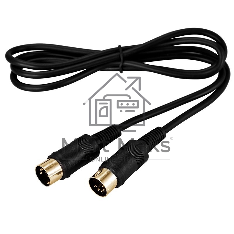 Шнур Rexant DIN 5 Pin - DIN 5 Pin, длина 1,5 метра (GOLD)