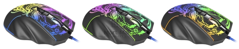 Мышь проводная Defender Bulletstorm GM-928 черный, 7200 dpi, USB, кнопки - 7