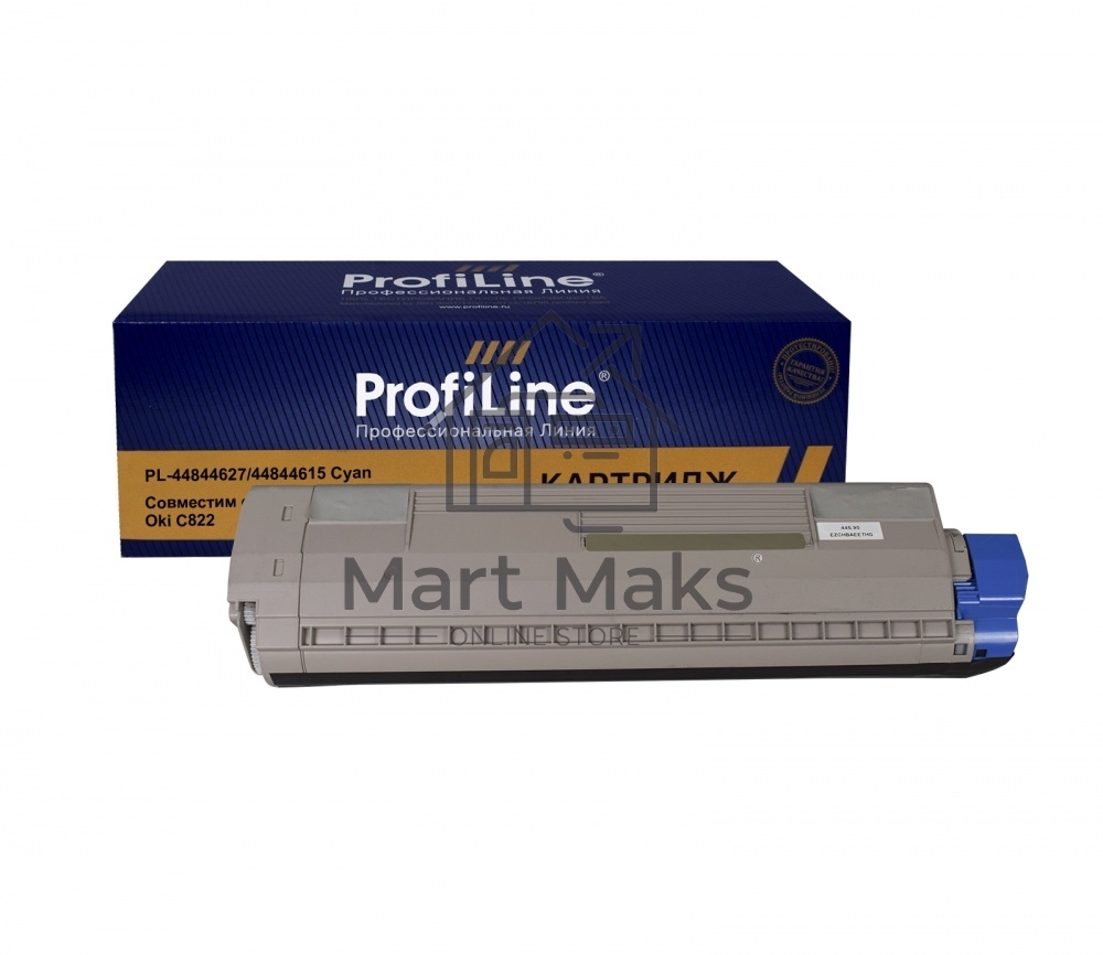 Картридж ProfiLine PL-44844627/44844615 (44844615) для принтеров Oki C822 Голубой 7300 копий
