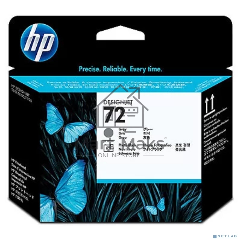 Печатающая головка HP №72 C9380A фото черный/серый печатающая головка для HP DJ T1100/T610