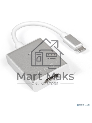 Кабель-адаптер ExeGate EX284937RUS Type C-HDMI ExeGate EX-CM-HDMIF-0.15 (USB Type C/19F, 0,15м)