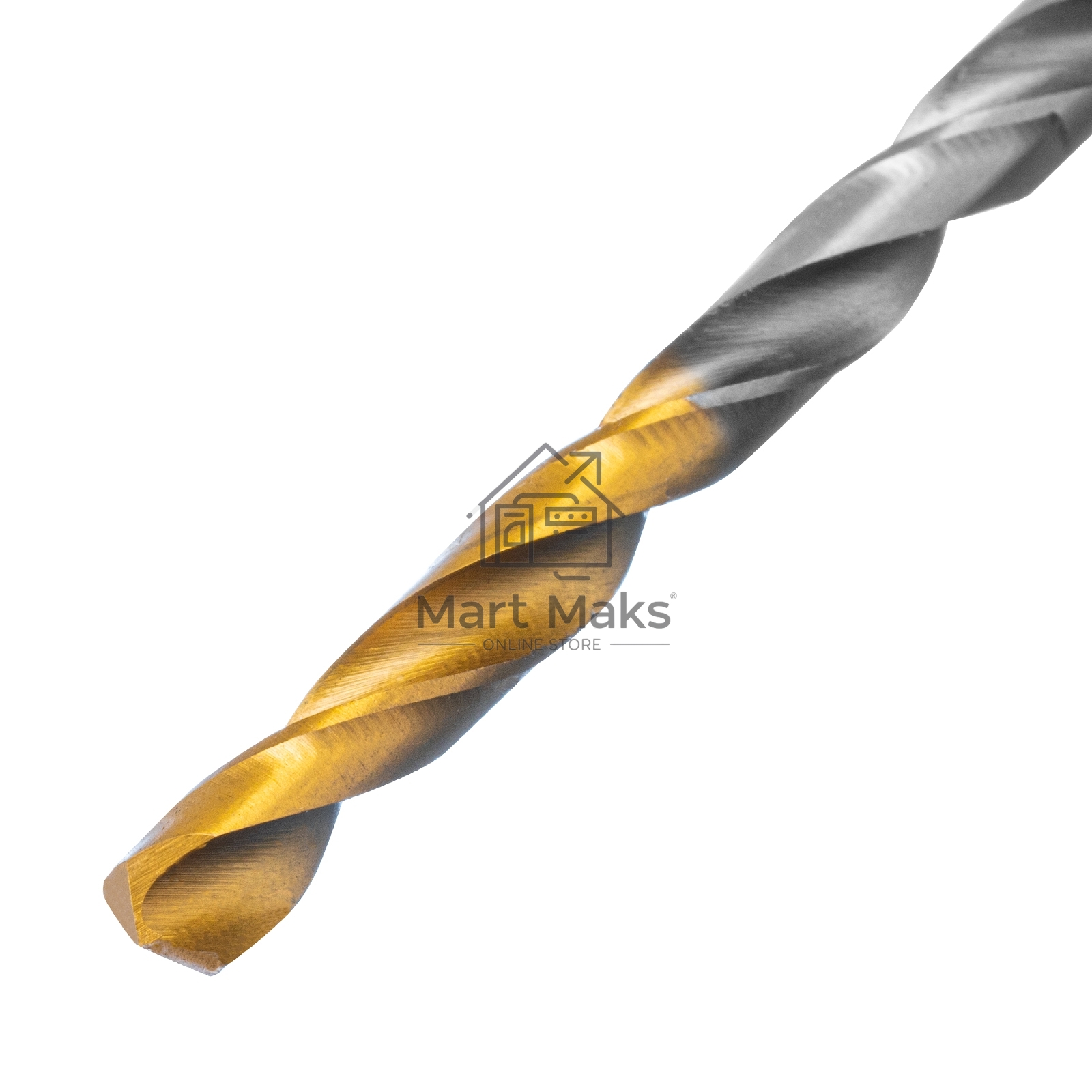 Сверло спиральное по металлу 4,5 x 80мм, Р6М5, Golden Tip Denzel