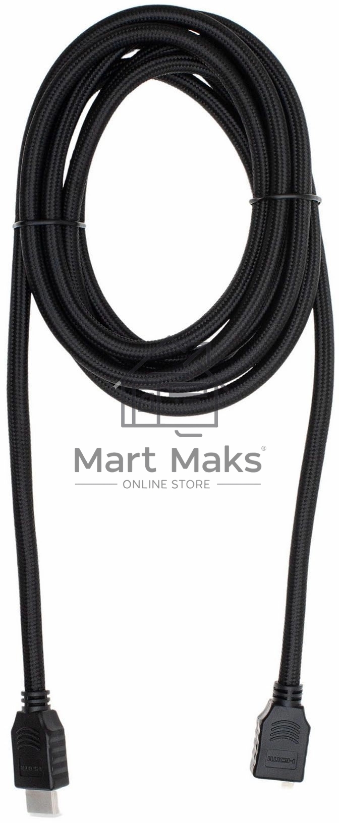 Кабель аудио-видео Cactus CS-HDMI.2-3 HDMI (m)/HDMI (m) 3м. Позолоченные контакты черный