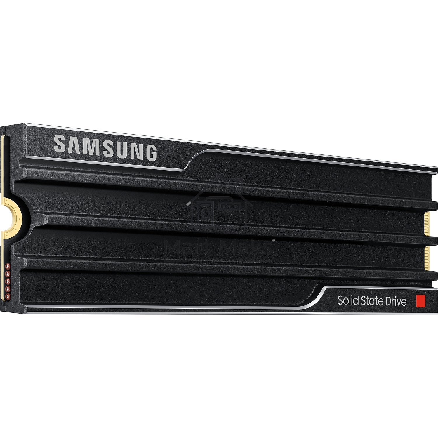 Твердотельный диск 4TB Samsung 9100 PRO, M.2, PCI-E 5.0 x4, TLC 3D NAND R/W - 14800/13400 MB/s с радиатором