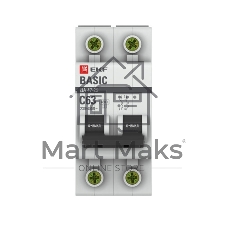 Выключатель автоматический EKF mcb4729-2-63C 2P 63А (C) 4,5кА ВА 47-29 Basic