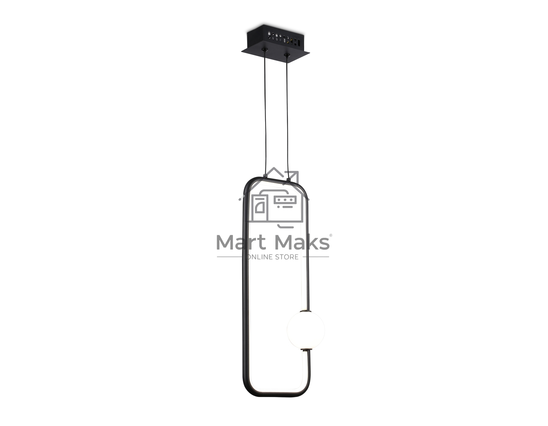 Светильник Ambrella light FL66363 BK черный 19W 4200K 190*80*1000