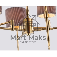 Люстра Ambrella light LH72381/6 BS/GR латунь/серый E14*6 max 40W D690*705