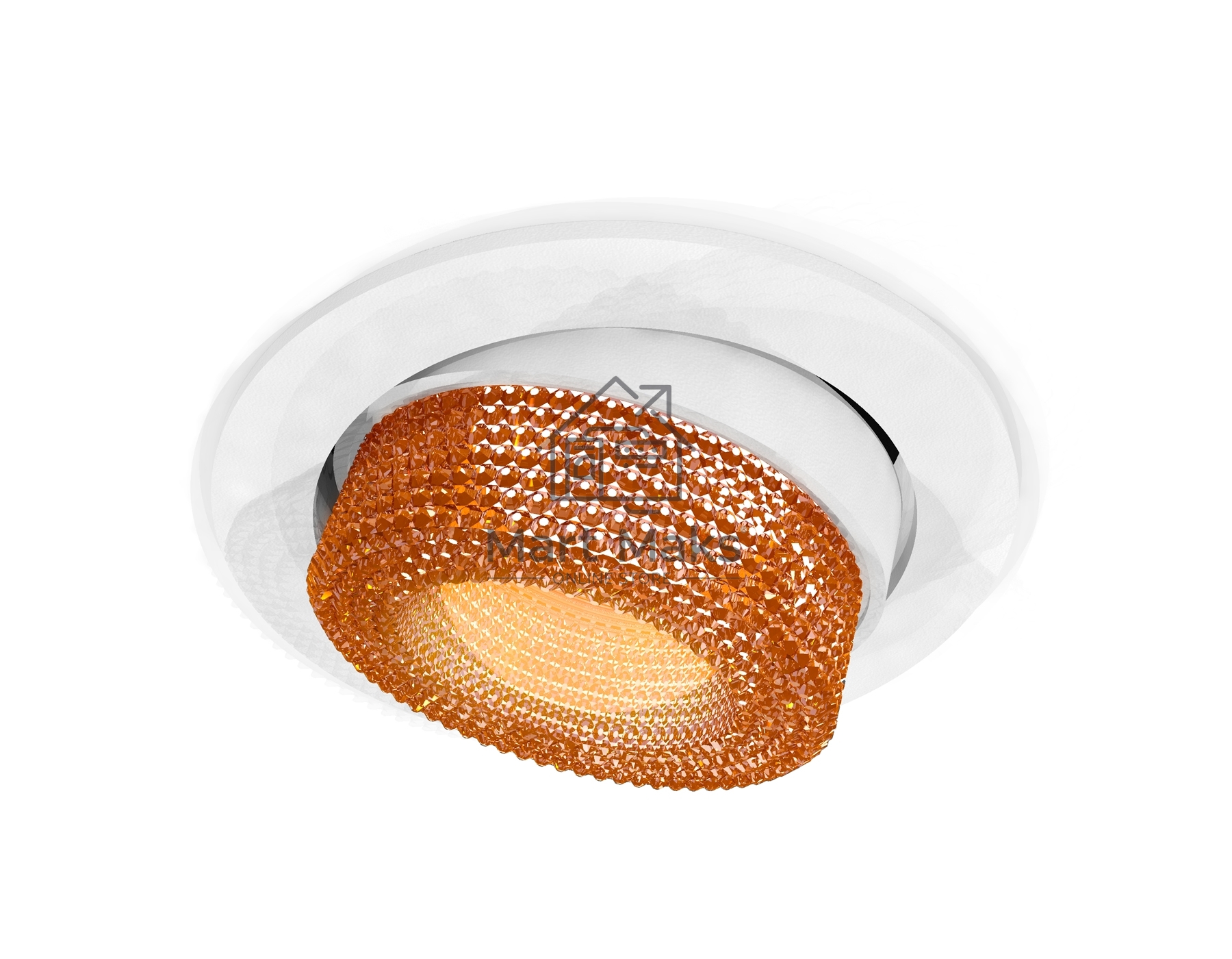 Комплект встраиваемого поворотного светильника Ambrella light XC7651064 SWH/CF белый песок/кофе MR16 GU5.3 (C7651, N7195)