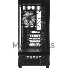 Корпус ACCORD ACC-ZA11B AR Black, Midi-Tower, чёрный, 4 x 120 мм