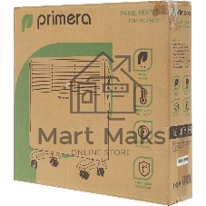 Конвектор электрический Primera PHP-1000-MXB белый, X-образный, 15 м², 1000 Вт, термостат