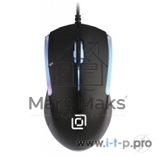 Мышь проводная Oklick 245M черный, 1000 dpi, USB, кнопки - 3