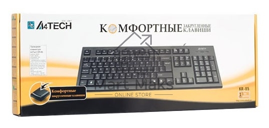Клавиатура A4Tech KR-85 проводная USB черный