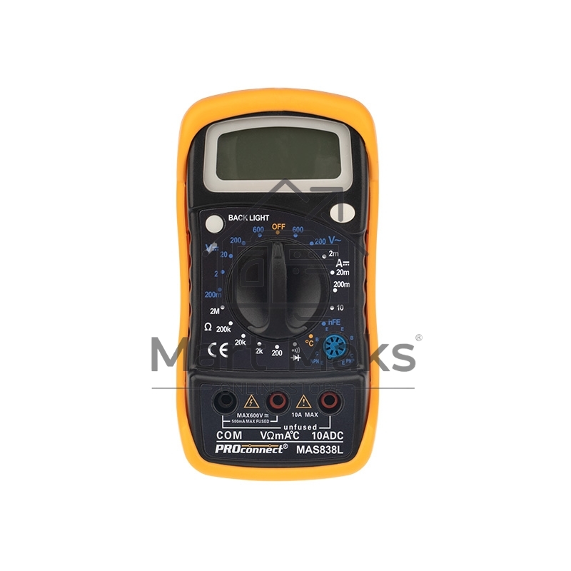 Инструменты Proconnect (13-3022) Универсальный мультиметр MAS838L(DT858L)