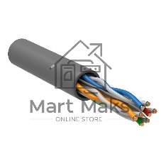Кабель связи витая пара U/UTP, кат.6 4x2х23AWG solid, LSZH, 305м, серый Кабель связи витая пара U/UTP, кат.6 4x2х23AWG solid, LSZH, 305м, серый