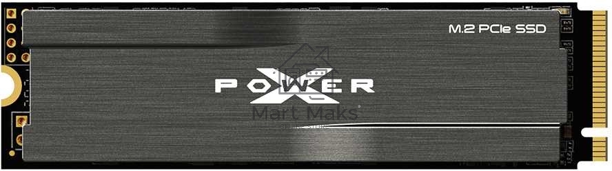 Накопитель SSD Silicon Power XD80, 1Tb, PCIe 3.0 x4, M.2 2280, NVMe, R/W 3400/3000