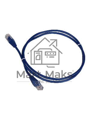 Патч-корд Lanmaster TWT UTP кат.5e, с заливными колпачками, 5.0 м, синий