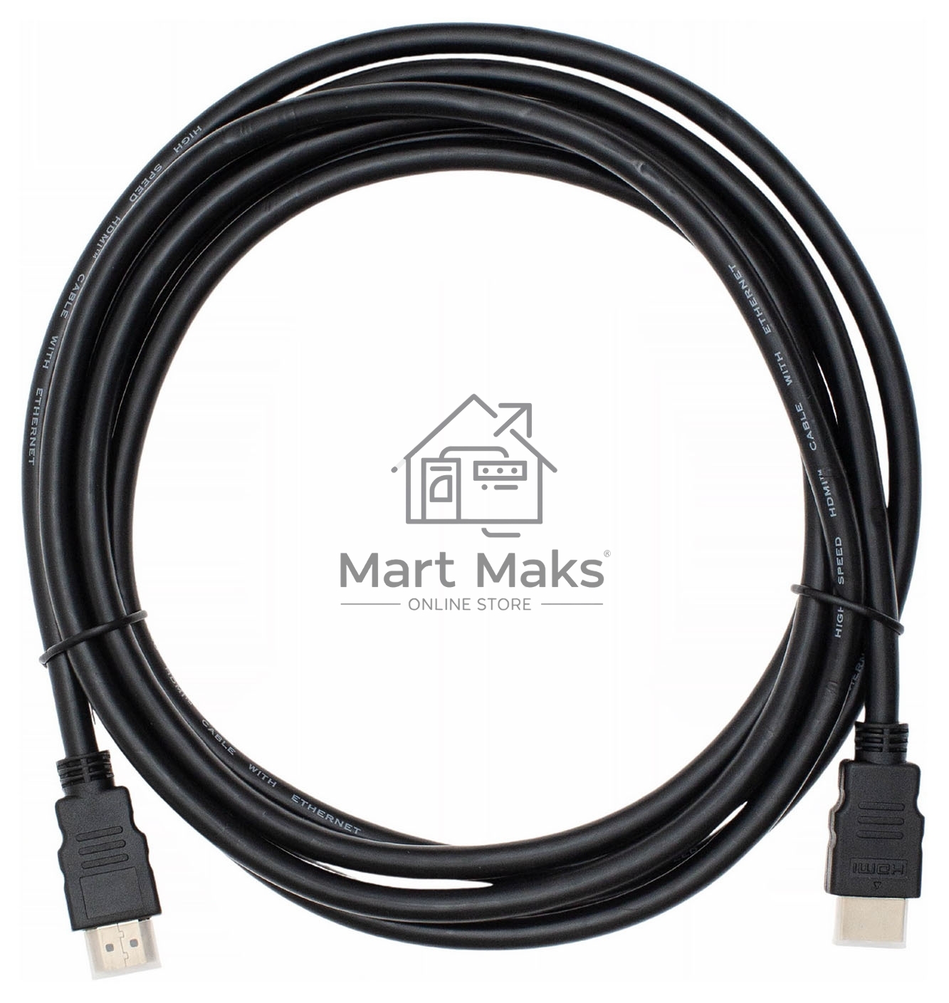 Кабель аудио-видео Cactus CS-HDMI.1.4-3 HDMI (m)/HDMI (m) 3м. Позолоченные контакты черный
