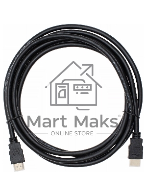 Кабель аудио-видео Cactus CS-HDMI.1.4-3 HDMI (m)/HDMI (m) 3м. Позолоченные контакты черный