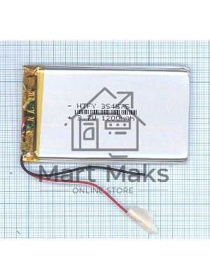 Аккумулятор Li-Pol (батарея) 3.5*45*75мм 2pin 3.7V/1200mAh