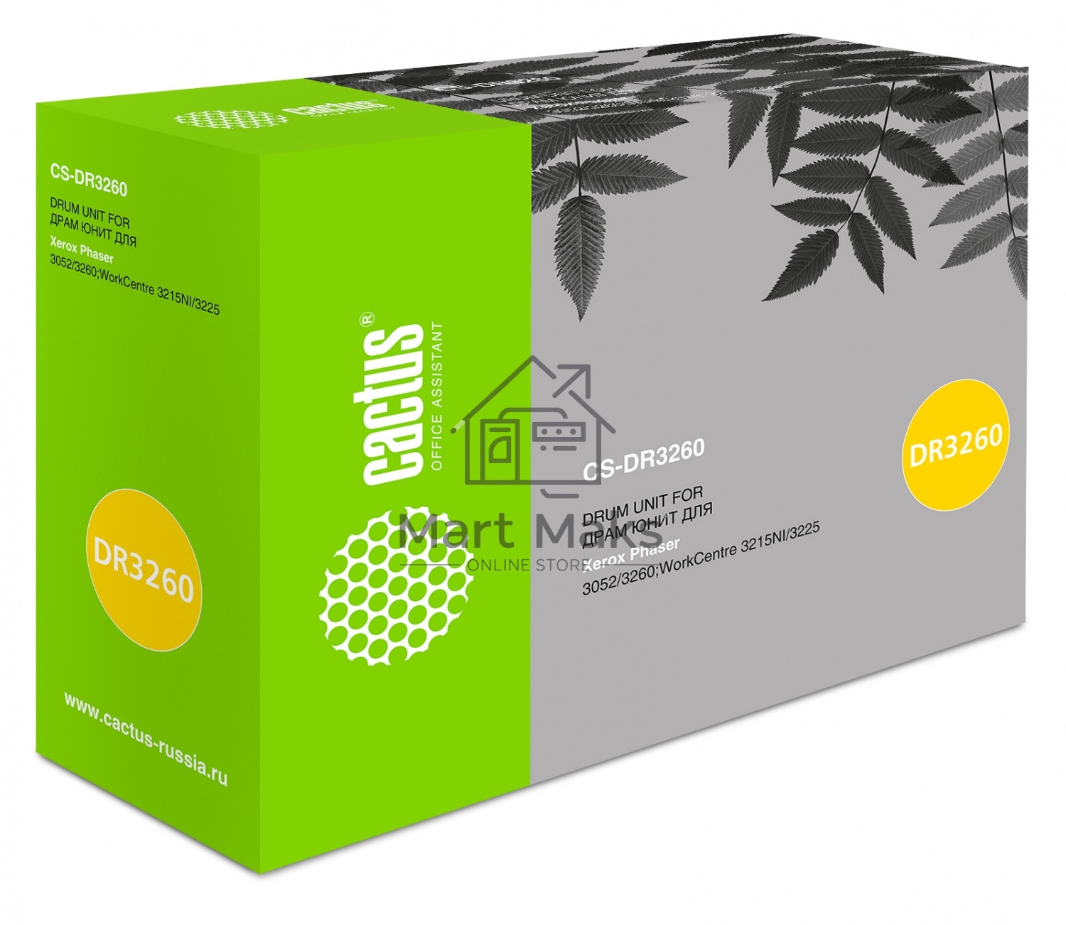 Фотобарабан Cactus 101R00474 CS-DR3260 черный (10000стр.) для Xerox PH 3052/3260;WC 3215/3225