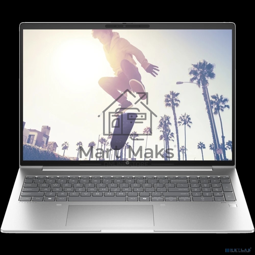 Ноутбук HP ProBook 460 G11 серебристый Core Ultra 7 155U 16Gb SSD512Gb Intel Graphics 16