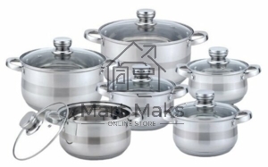 Набор посуды из 12 предметов Kelli KL-4211