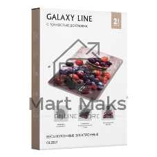 Весы кухонные Galaxy Line GL 2819, стекло, платформа из высокопрочного стекла, максимальный вес 8 кг