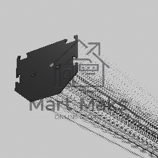 Slim Magnetic Комплект заглушек для шинопровода в натяжной потолок: торцевая и внутренняя (черный) 85233/00