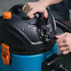 Строительный пылесос Bort BSS-1220-M (93417814) синий, 270/1200 Вт, уборка сухая/влажная, пылесборник мешок/контейнер, 20 л