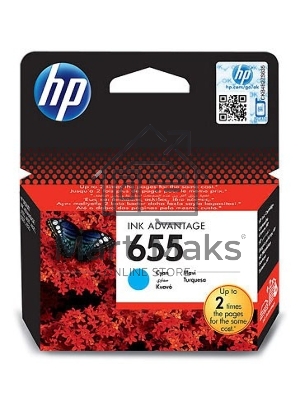 Картридж струйный HP 655 CZ110AE голубой для HP DJ IA 3525/4615/4625/5525/6525 (600стр.)