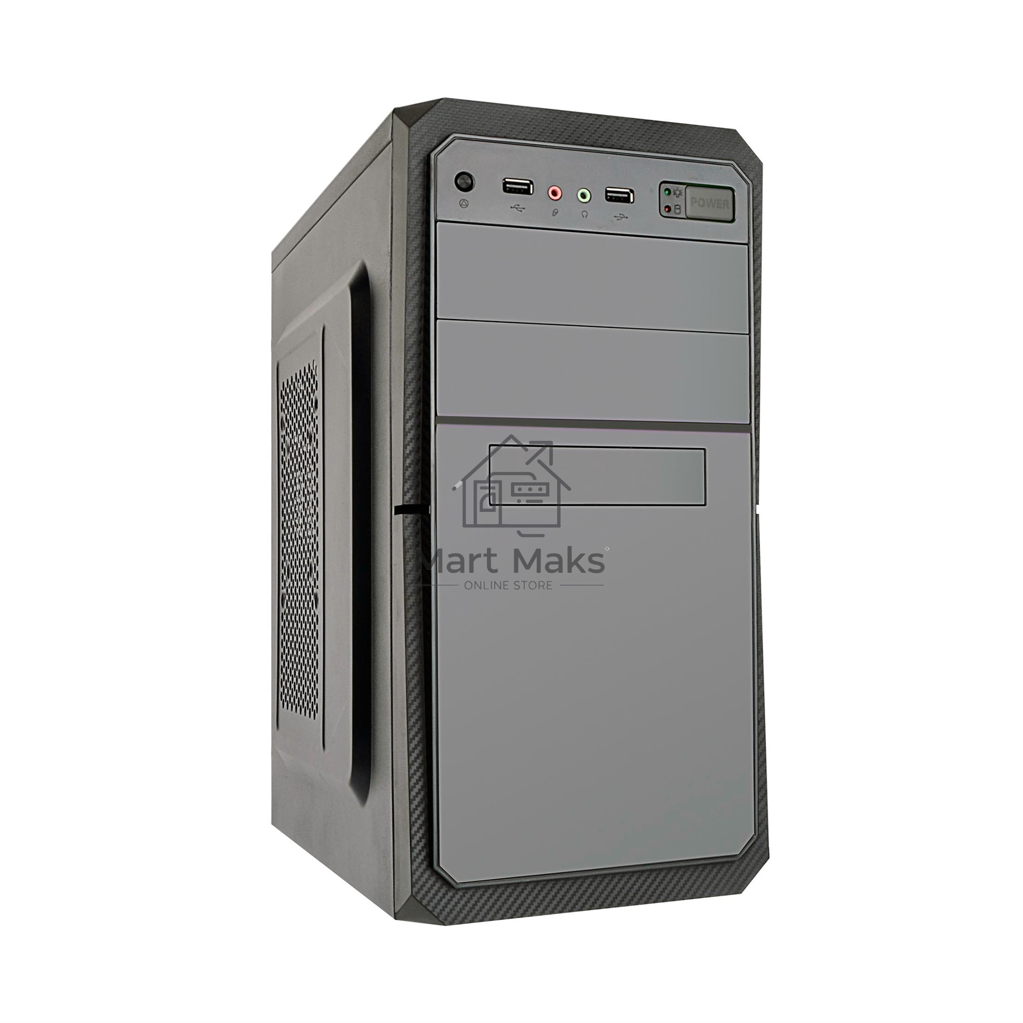 Компьютерный корпус Exegate EX284026RUS Minitower BA-202 Black, mATX, <AA350, 80mm>, 2*USB, Audio