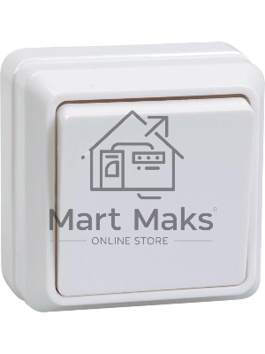 Выключатель Iek EVO10-K01-10-DC ВС20-1-0-ОБ 1кл 10А откр.уст. ОКТАВА (белый)