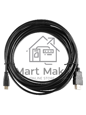 Кабель аудио-видео Buro mini-HDMI (m)/HDMI (m) 5м. черный (BHP-MINHDMI-5)