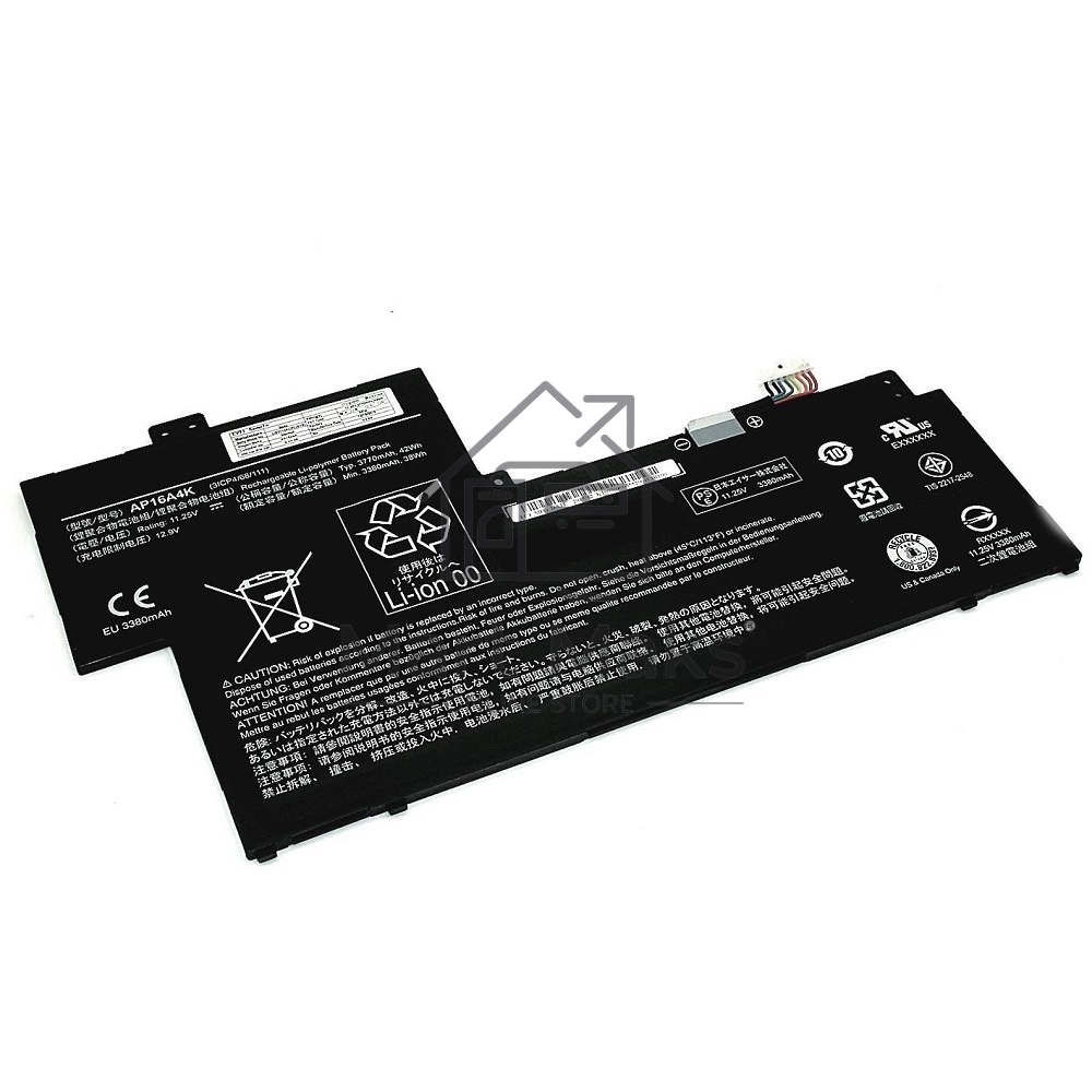 Аккумуляторная батарея для ноутбука Acer One Cloudbook11 11.25V 3770mAh черный