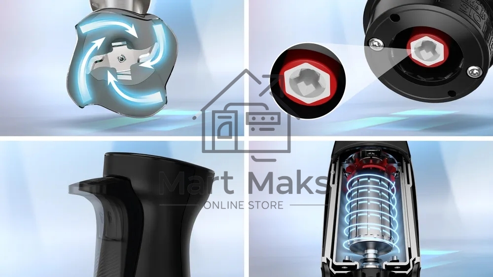Блендер Bosch MSM6M673, погружной, мощность 1000 Вт,  черный