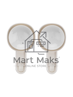 Крючок универсальный на вакуумной присоске, пластик (2 шт/уп) HALSA