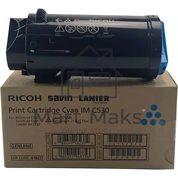 Картридж лазерный голубой Ricoh 418241 для IM C530FB/C530F